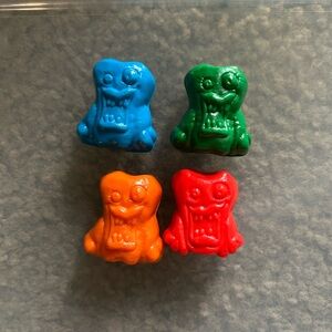 Gogo’s Crazy Bones Lot of 4 Ghoulia Mutants VINTAGE COMPLETE SET OF 4 Colors